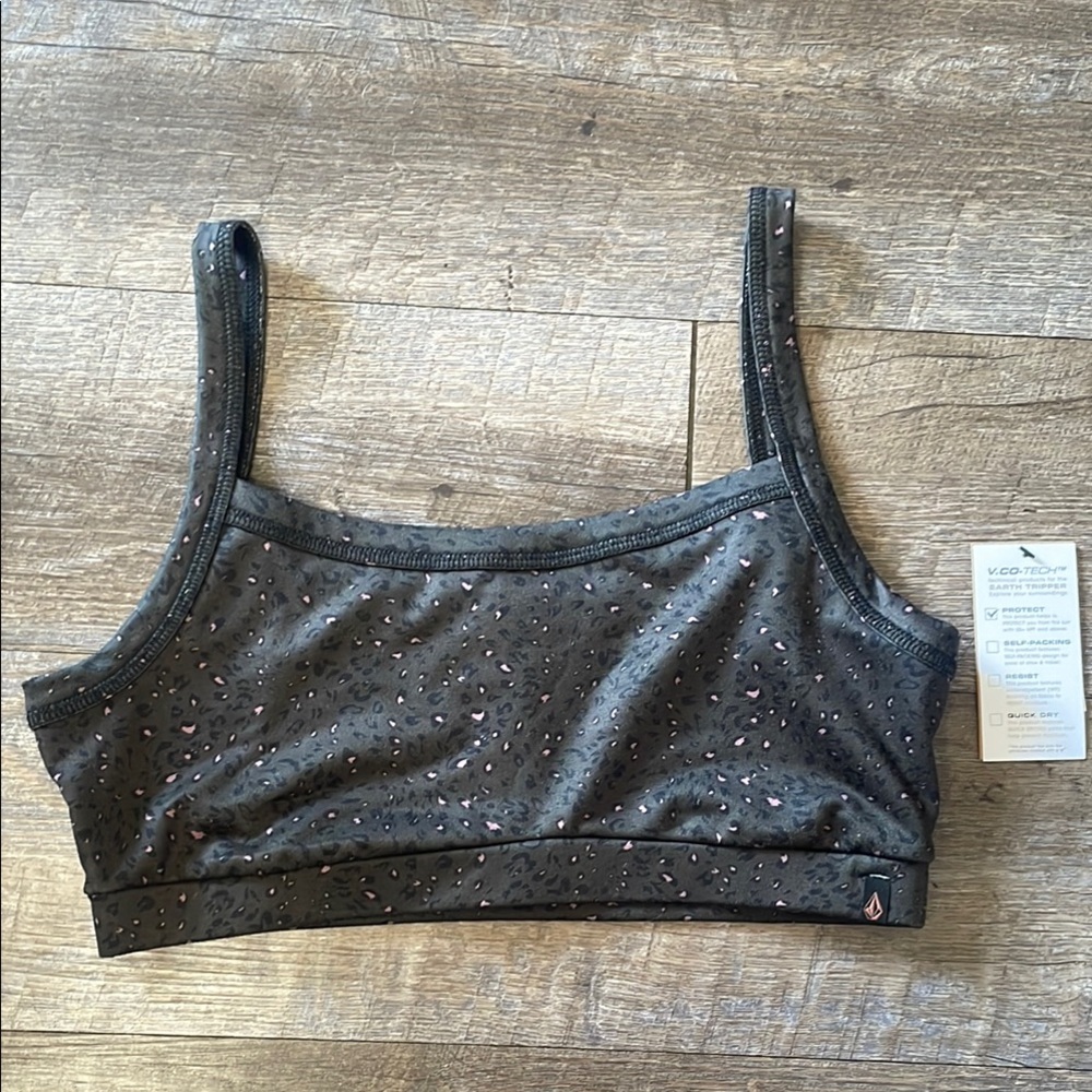 NWT Volcom cheetah print Bralette
